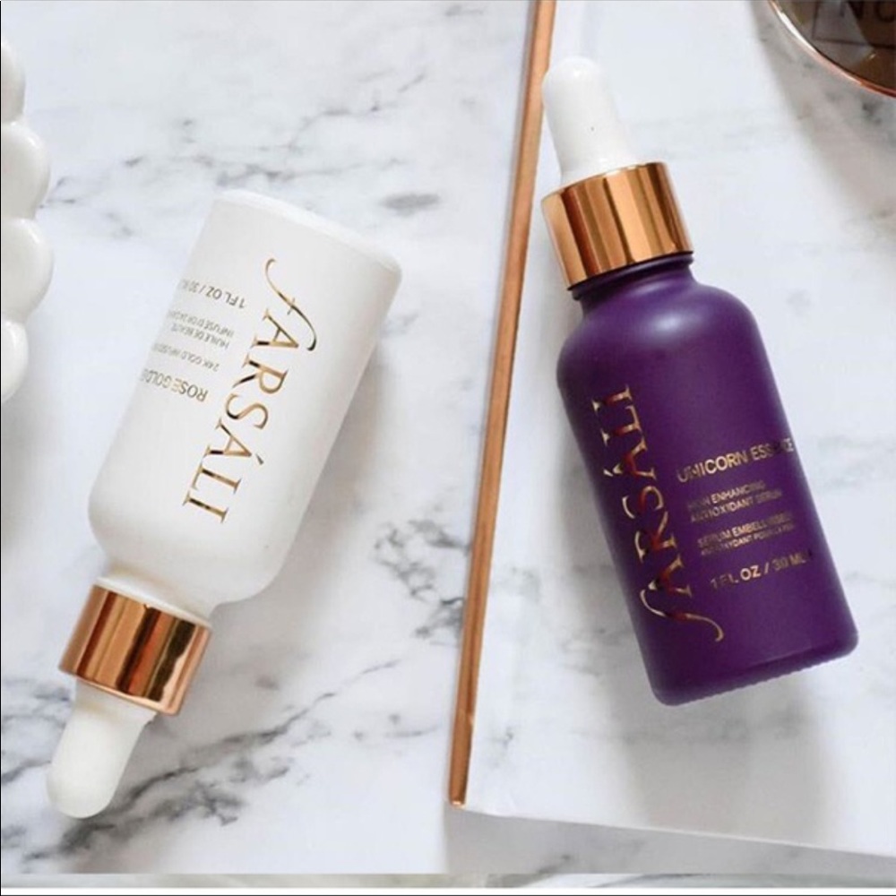 Farsali unicorn essence and rose gold elixir